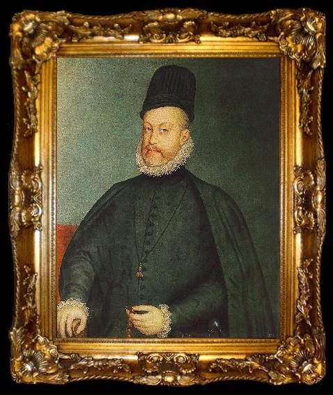framed  SANCHEZ COELLO, Alonso Portrait of Philip II af, ta009-2